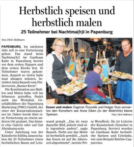 NOZ - Bericht vom 14.11.2016 Ems Zeitung Papenburg
